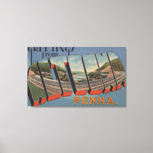 Toile Altoona, Pennsylvanie - grandes scènes de lettre