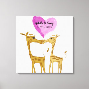 Toile Amateurs de girafe adorables