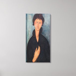Toile Amedeo Modigliani - Femme aux yeux bleus
