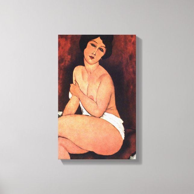 Toile Amedeo Modigliani Grande Femme Assis (Recto)