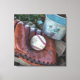 Toile Amer de baseball vintage Mit et de baseball Ball