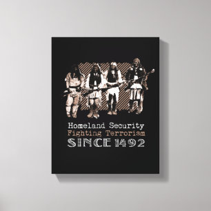 Toile Amérindiens Guerriers Apache Tribe Histoire Cadeau