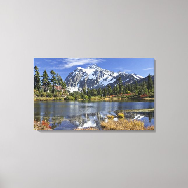 Toile Amérique du Nord, Washington, Cascades. Mont Shuks (Recto)