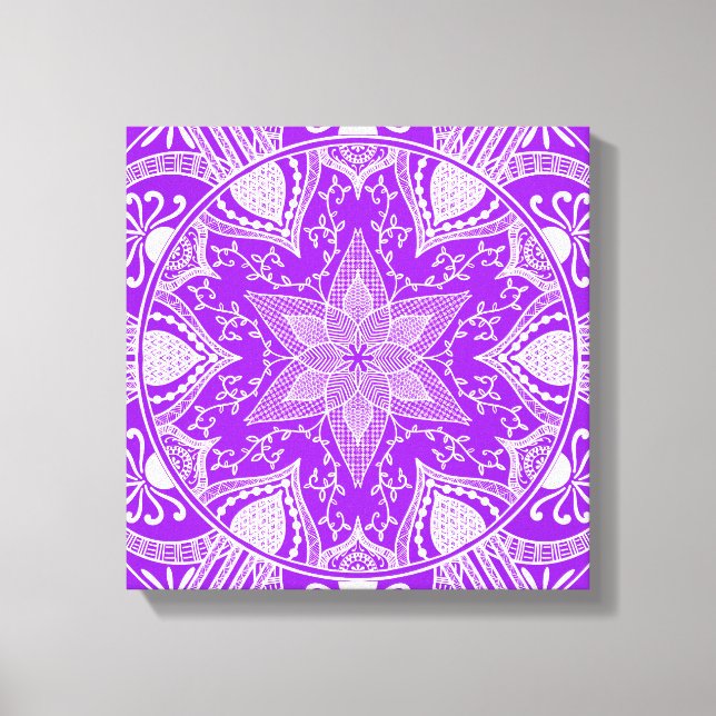 Toile Amethyst Mandala (Recto)