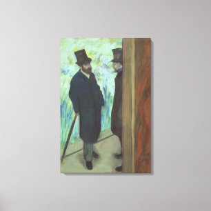 Toile Amis d'Edgar Degas   au théâtre