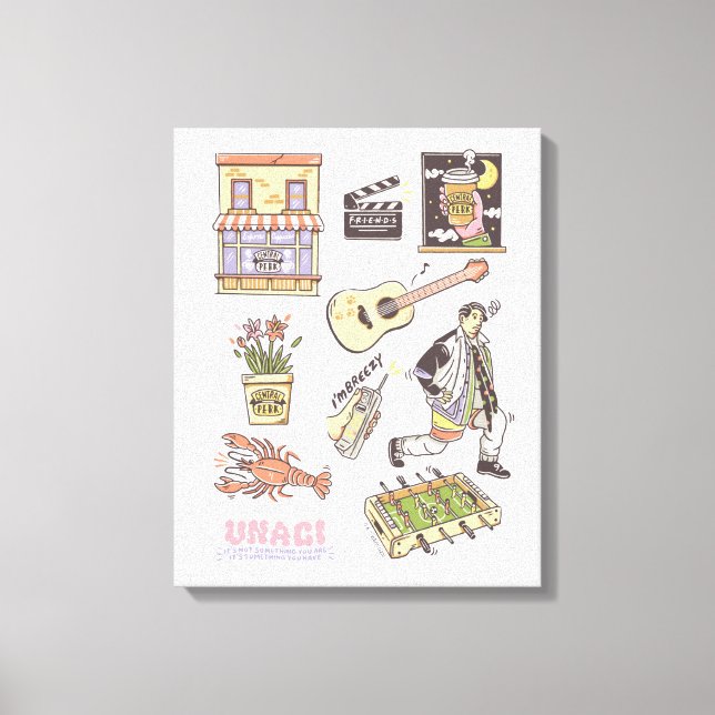 Toile AMIS™ | Graphique d'icônes de dessin (Recto)