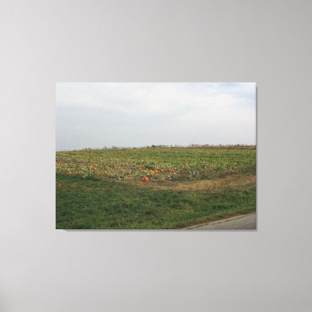 Toile Amish Citrouille Patch Farm Photographie Mur Art (Recto)