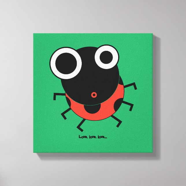 Toile Amour, amour, amour par Michele Moses (Recto)