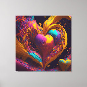 Toile Amour artistique