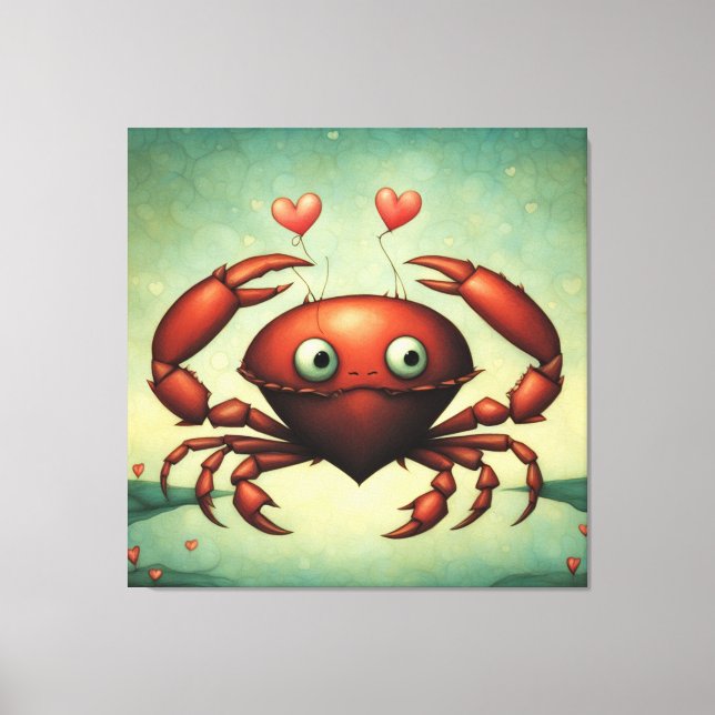 Toile Amour du crabe (Recto)