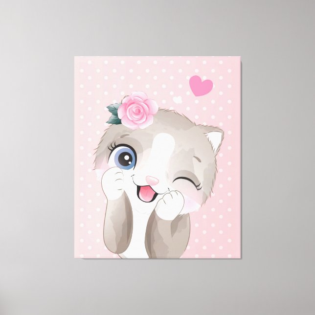 Toile Amoureux des chats | Cute Little Kittens (Recto)
