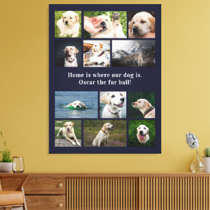 Toile Amoureux des chiens 12 Photos La maison est là où