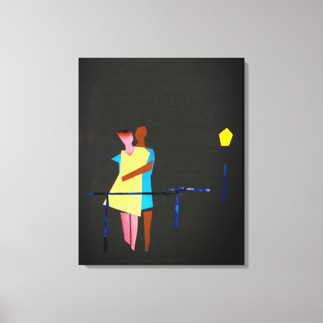 Toile Amoureux et Lumière LOS AMANTES (Recto)