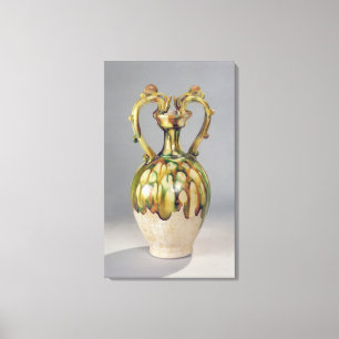 Toile Amphora avec poignées en forme de dragon