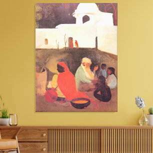 Toile Amrita Sher-Gil - Ancienne conteuse, art