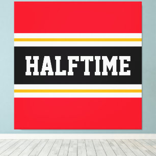 Toile Amusants Athlétisme brillant Rouge Noir HALFTIME S