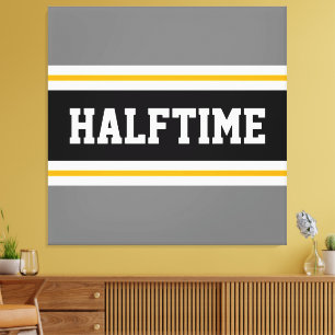 Toile Amusants Athlétisme moderne Gris Noir HALFTIME Str