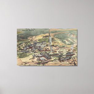 Toile Anaconda, vue du Montana - de fondeur de Washoe de