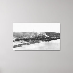 Toile Anacortes, vue de WA de photographie de moulin de