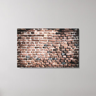 Toile Ancien arrière - plan de grunge murale en briques