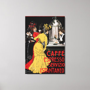 Toile Ancien bar à café italien Espresso et affiche
