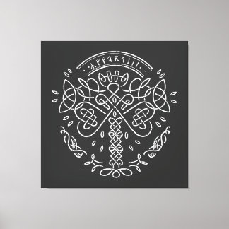Toile Ancien Viking Celtic Knotwork - Arbre de vie