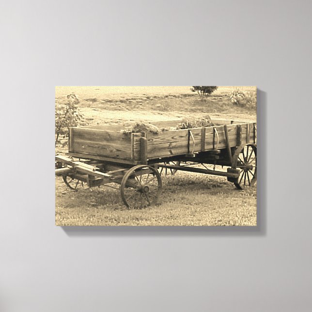 Toile Ancien wagon rustique (Recto)