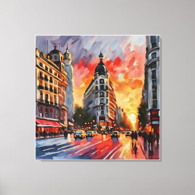 Toile Anders Artistry* Coucher de soleil sur la Grand Vi (Recto)