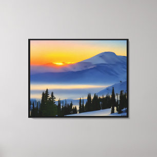 Toile Anders Artistry* Lever de soleil en montagne*