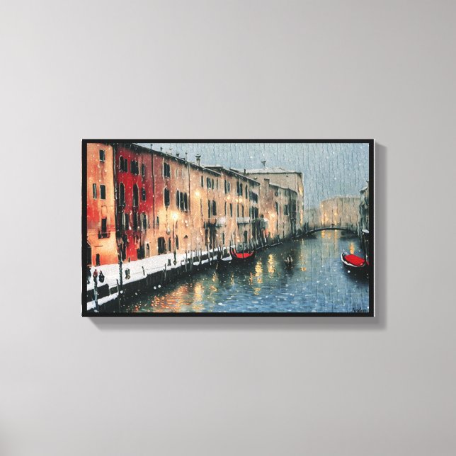 Toile Anders Artistry* Pluie Sur La Fenêtre À Venise* (Recto)