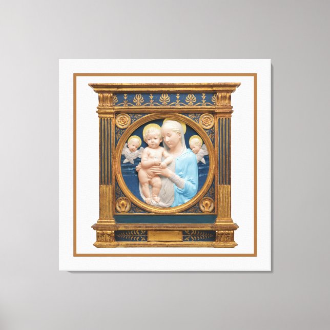 Toile Andrea Della Robbia c1485 Madonna and Child (Recto)