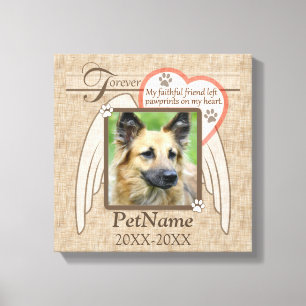 Toile Ange aimée pour toujours aimée ailes animal Sympat