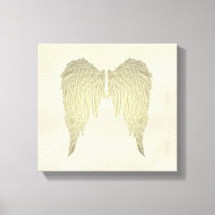 Toile Angel ailes Mur d'or Peinture à accrochage sur toi