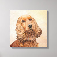 Anglais Cocker Peinture Espagnole - Art Chien orig