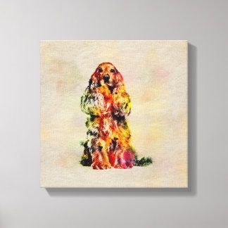 Toile Anglais Cocker Spaniel Chien Art numérique