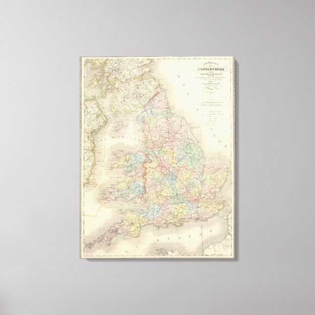 Toile Angleterre, Pays de Galles (Recto)