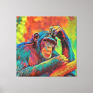Toile AnimalColor_Chimpanzee_008