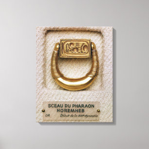 Toile Anneau avec le joint du Général Horemheb