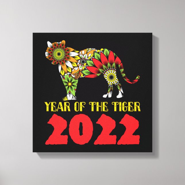 Toile Année chinoise du tigre 2022 (Recto)