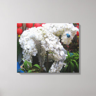 Toile Année du cheval 春 節 馬 ... Topiary chinois
