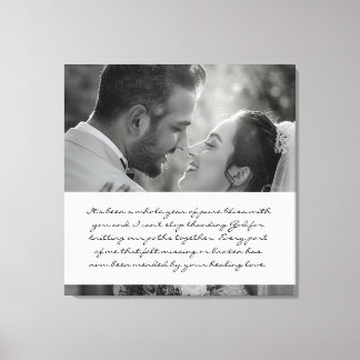 Toile Année du Mariage Bliss - Canvas