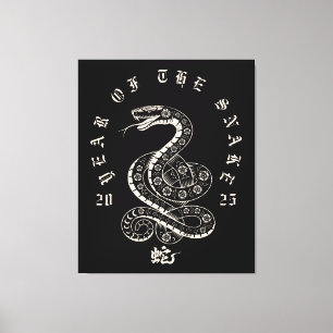 Toile Année du Serpent Nouvel An lunaire chinois 2025