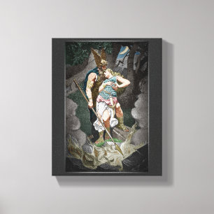 TOILE ANNIVERSAIRE DE MARIAGE THÈME VIKING