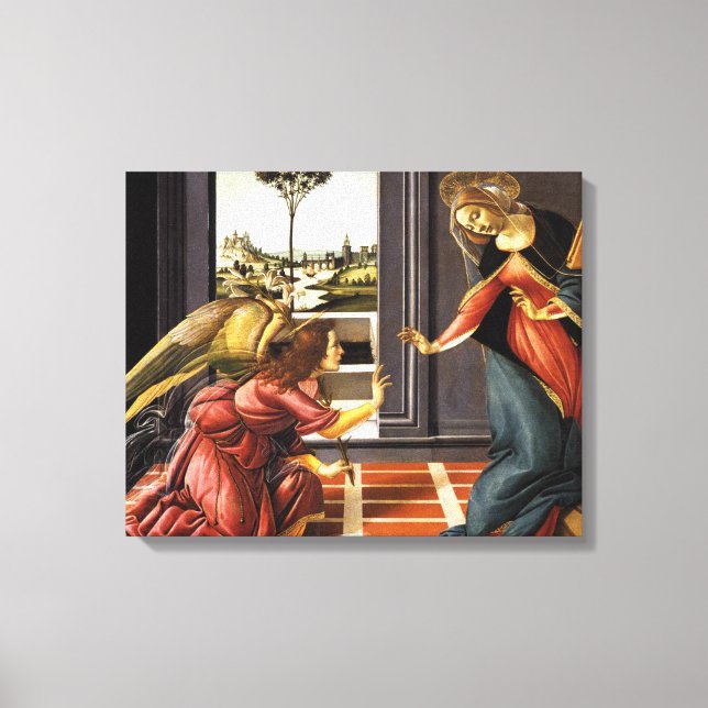 Toile Annonciation Botticelli (Recto)