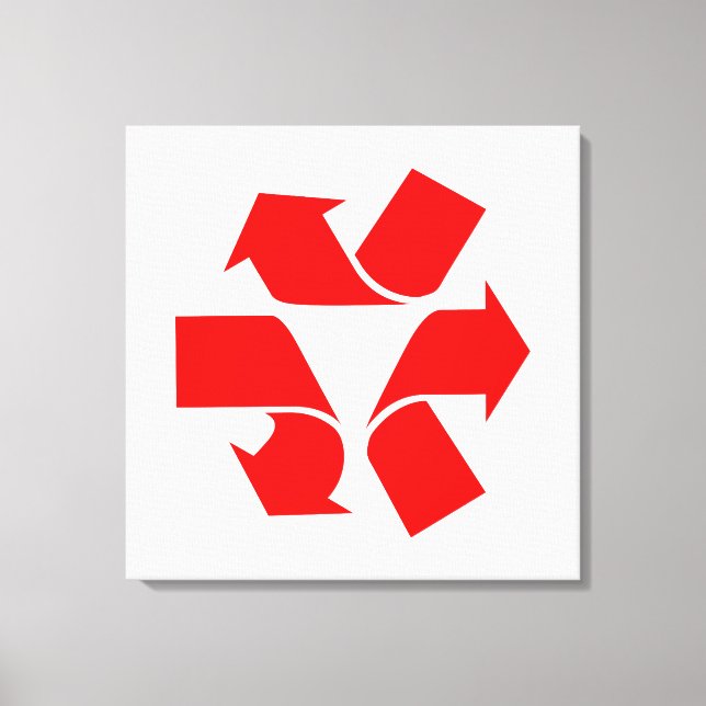 Toile Annuler le recyclage du symbole (Recto)