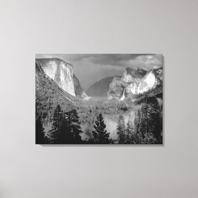 Toile ANSEL ADAMS - Yosemite Valley, Thunderstorm (1949) (Recto)