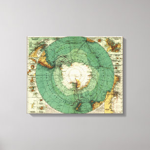 Toile AntarcticaPanoramic MapAntarctica