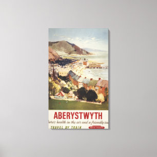 Toile Antenne d'affiche britannique de chemins de fer de