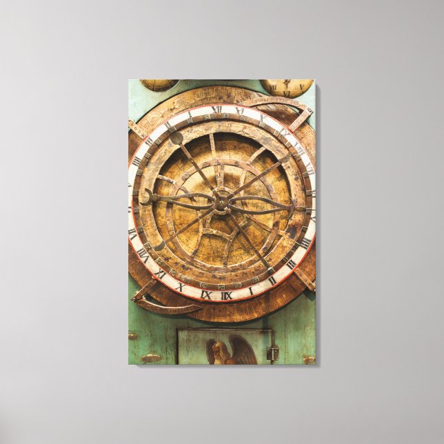 Toile Antique horloge face, Allemagne (Recto)