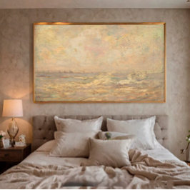Toile Antique Romantique Pastel Côtier Paysage marin